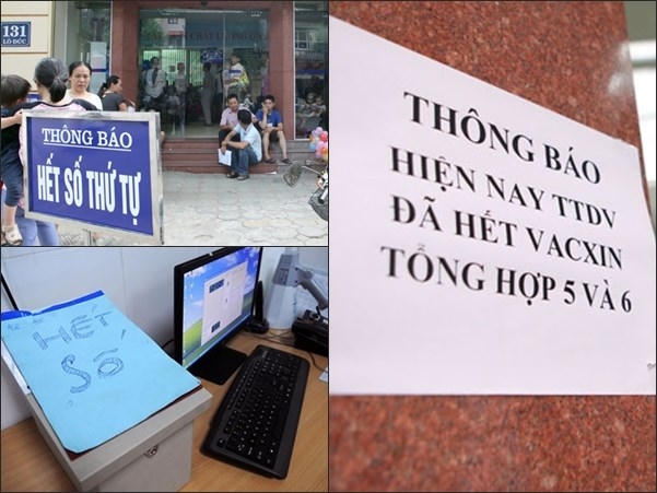 Hình ảnh thường thấy ở các Trung tâm tiêm chủng. Ảnh: Internet