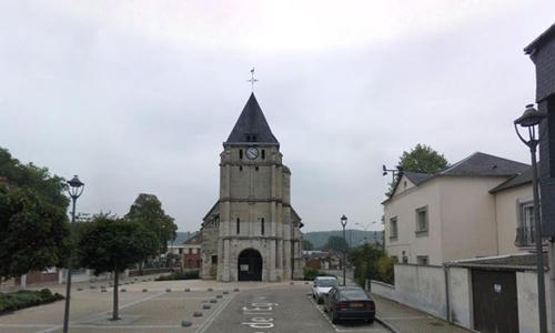 Nhà thờ ở Saint Etienne du Rouvray. (Ảnh: Le Figaro)