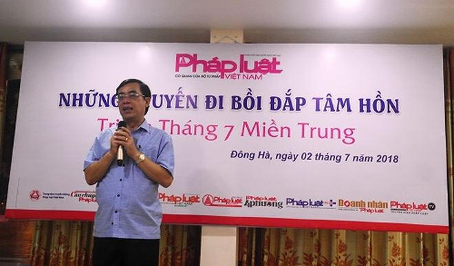 &Ocirc;ng Nguyễn Đức Ch&iacute;nh - Chủ tịch UBND tỉnh Quảng Trị ph&aacute;t biểu tại buổi trao tặng&nbsp; &ldquo;Ng&ocirc;i nh&agrave; Tư ph&aacute;p&rdquo;