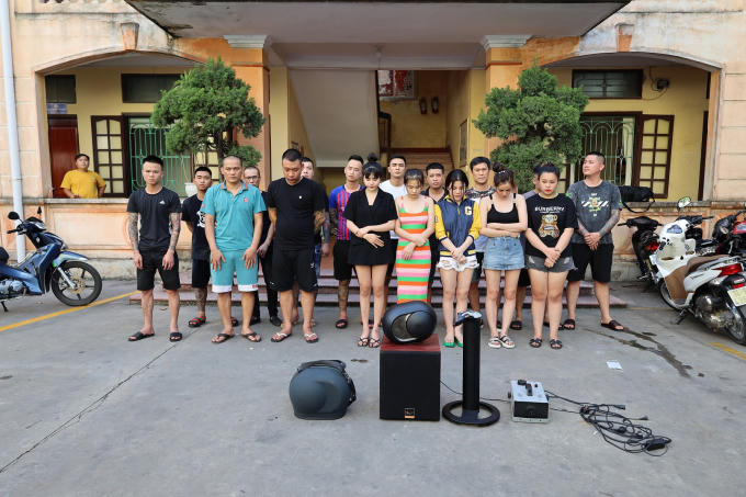 Các đối tượng sử dụng ma túy.