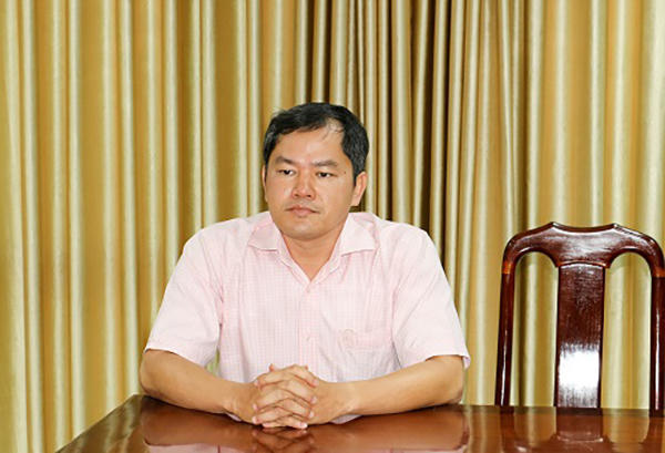 Bị can Nguyễn Xuân Huy tại cơ quan điều tra. Ảnh: Vietnamnet.