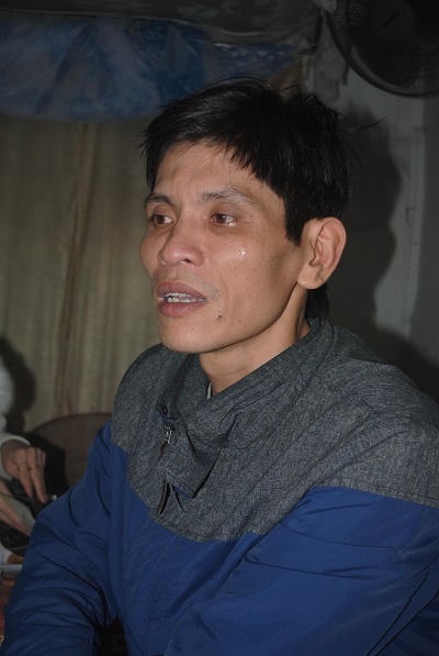 Vì thương nhớ con mà anh Tú trở nên tiều tụy (ảnh Duy Ngợi).