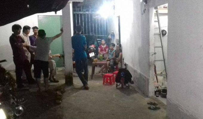 Khu vực phòng trọ nơi thi thể chị T. được phát hiện. (Ảnh: báo Người đưa tin)