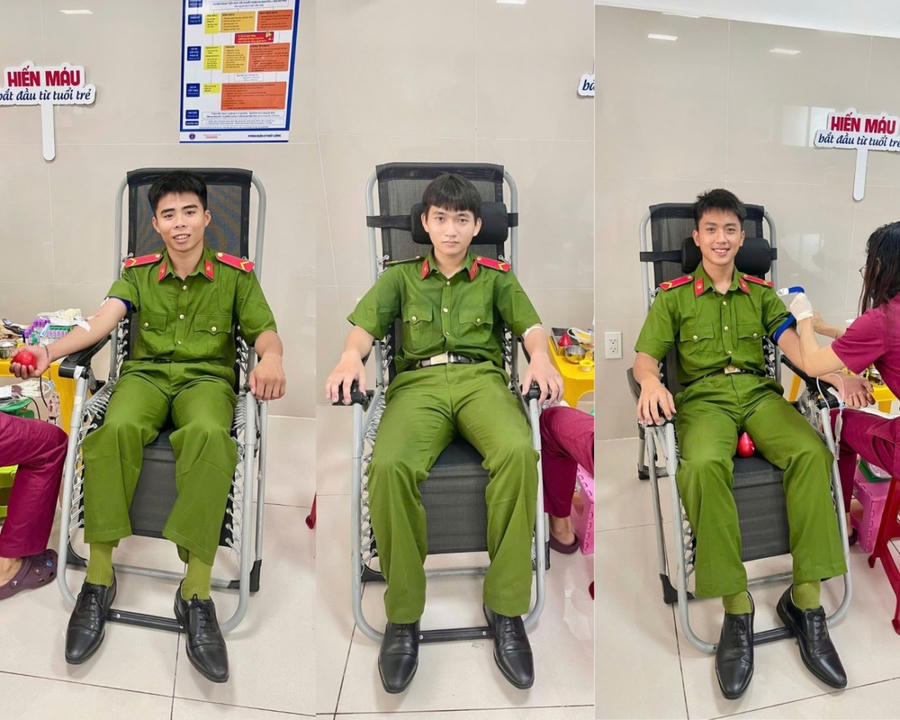 Hành động ý nghĩa của 3 chiến sỹ Công an Quảng Trị.