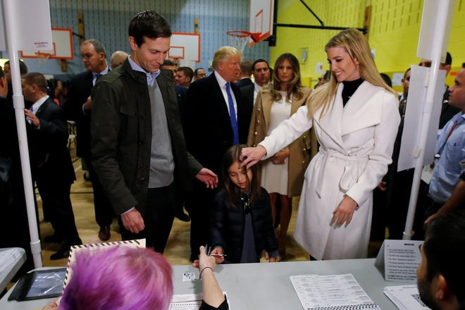 Sau khi ông Trump đắc cử, Ivanka và chồng chuyển tới Washington DC. Cả hai bắt đầu rời khỏi việc kinh doanh cá nhân. Ivanka không còn tham gia điều hành thương hiệu thời trang và Trump Organization nữa. Cô cũng tham dự rất nhiều cuộc họp của ông Trump với lãnh đạo các nước và các doanh nghiệp, như khi còn nhỏ.