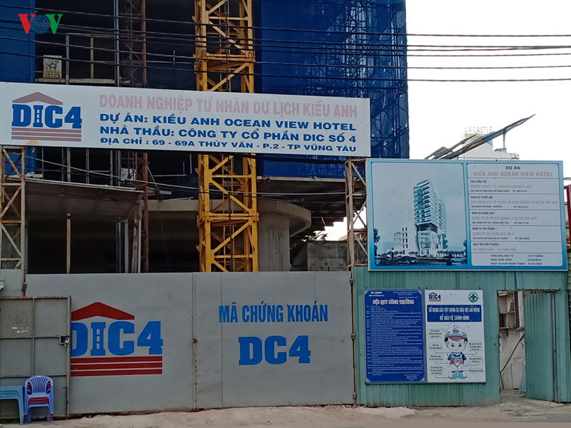 Công trình xây dựng Khách sạn Kiều Anh Ocean View.