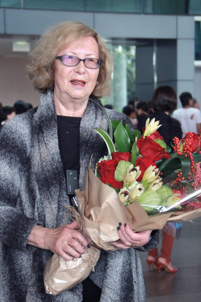 Bà Gladys Perint Palme - Phó chủ tịch Đại Học Mỹ Thuật Mỹ cũng đã có mặt tại Việt Nam. Ảnh: Đại Ngô