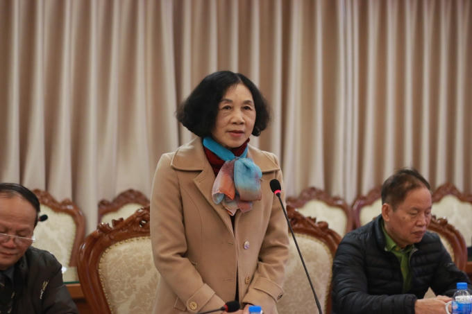 Bà Vũ Thị Lan, nguyên chuyên viên Vụ Tổ chức cán bộ (Bộ GD-ĐT), nguyên Chánh văn phòng Bộ GD-ĐT, hiện là Phó chủ tịch Hội cựu giáo chức cơ quan Bộ GD-ĐT.