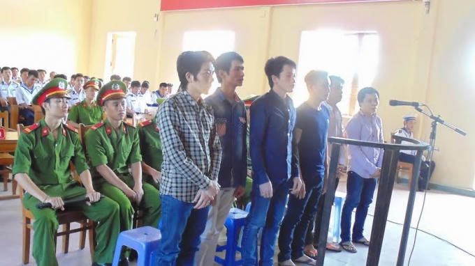 Các bị cáo tại tòa