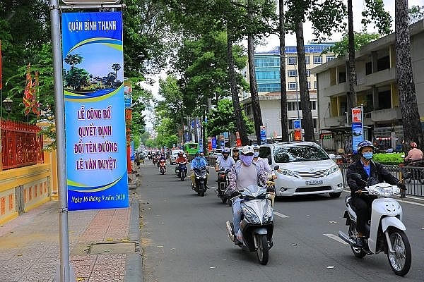 Một con phố thuộc quận Bình Thạnh, TP HCM (ảnh thesaigontimes.vn)