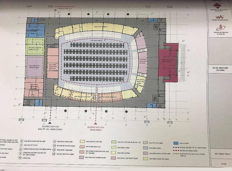 Bản vẽ thiết kế Dự án bệnh viện dã chiến kèm theo dự thảo tài liệu kỹ thuật