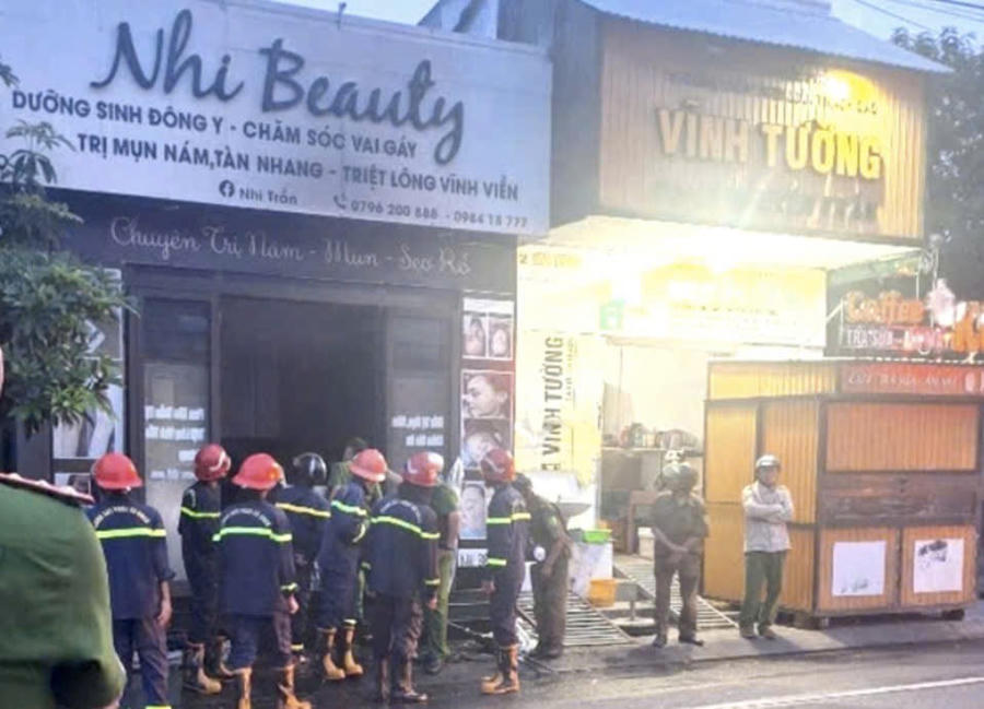 Hiện trường vụ cháy khiến 2 người tử vong. Ảnh: Công an Gia Lai