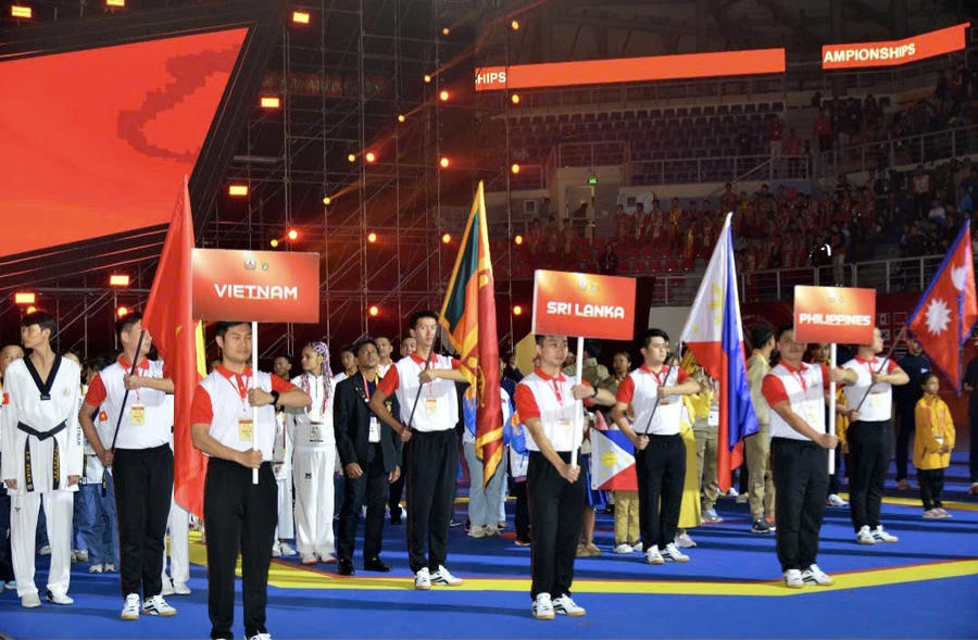 Các đội tham gia giải Taekwondo Cảnh sát các nước châu Á mở rộng năm 2024.
