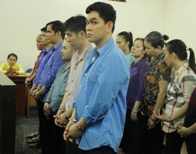 Các bị cáo trong đường dây mua bán ma túy của Cao Trí Trung