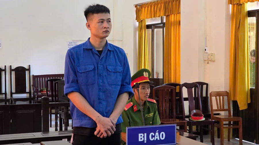Bị cáo Cao Văn Khoa tại phiên toà