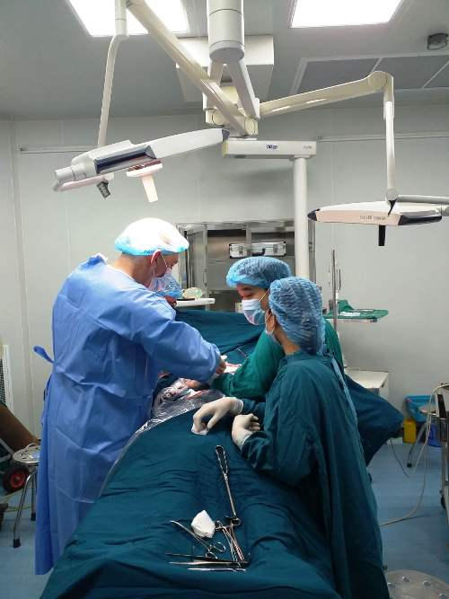 Bệnh nhân được phẫu thuật cắt bỏ khối u