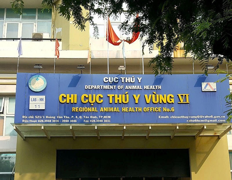 Trụ sở Chi cục Thú y vùng VI.