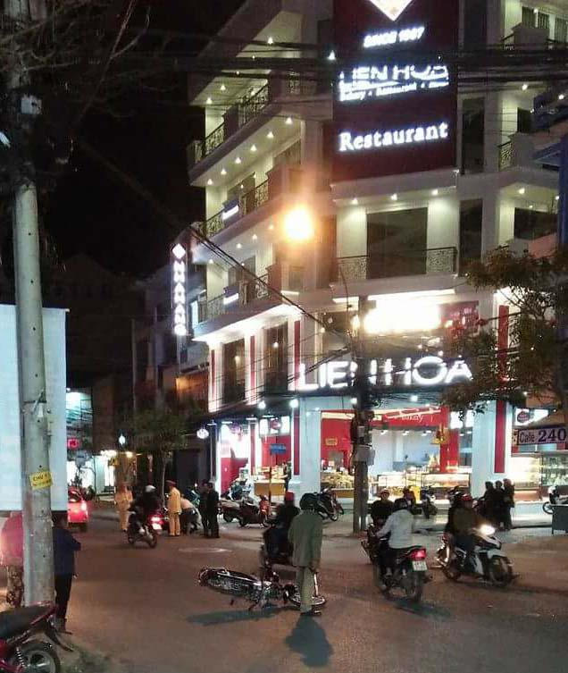 Hiện trường vụ tai nạn.