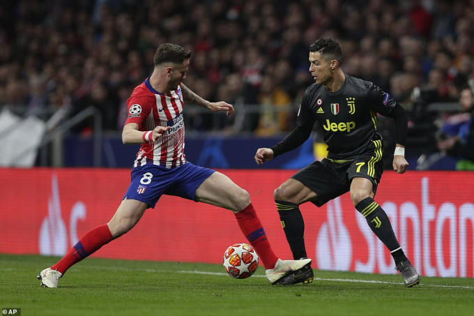 Ronaldo chơi nhạt nhòa ở trận đấu này. (Ảnh: AP)