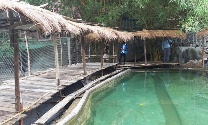 Bên trong khu du lịch Thủy Lâm Viên. Ảnh: TẤN VIỆT.