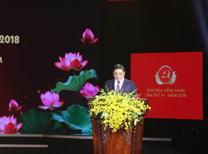 Trưởng ban Tổ chức Trung ương Phạm Minh Chính phát động Giải báo chí toàn quốc mang tên Búa liềm vàng lần thứ IV – năm 2019