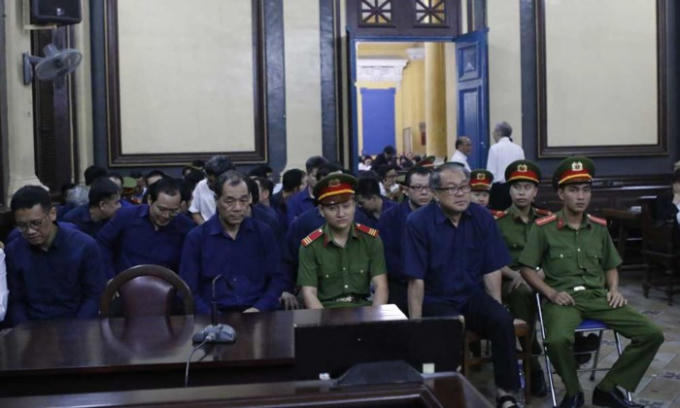 Các bị cáo tại phiên tòa. Ảnh: VietNamNet