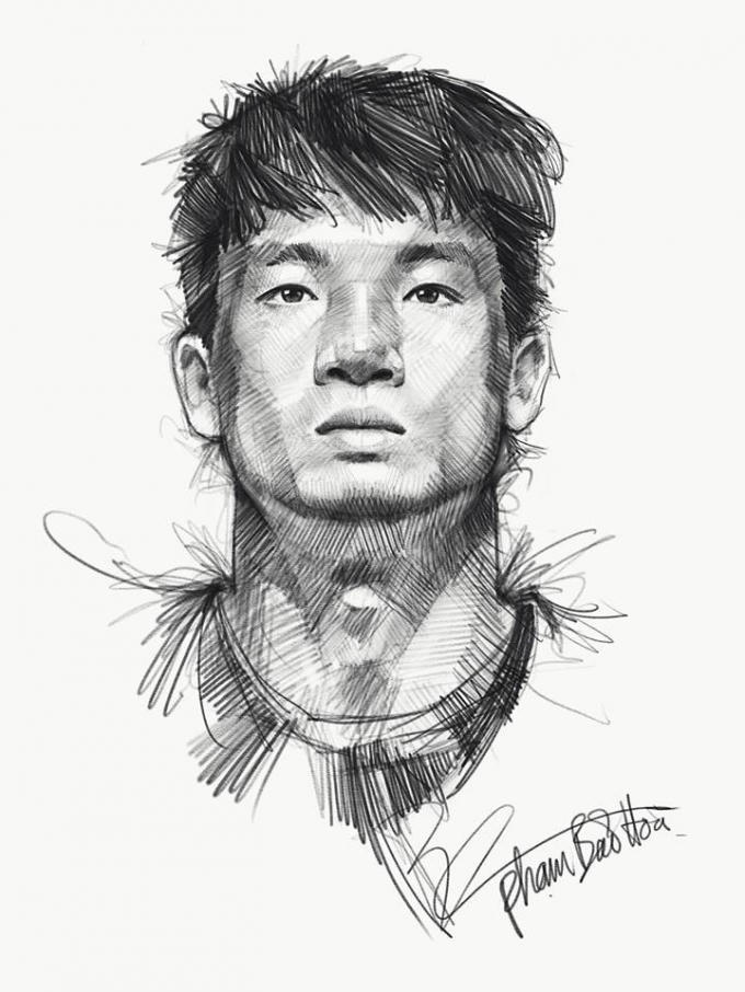 Ai trong đội bóng có được cơ bụng 8 múi? Chắc chỉ có mình hậu vệ Bùi Tiến Dũng thôi!