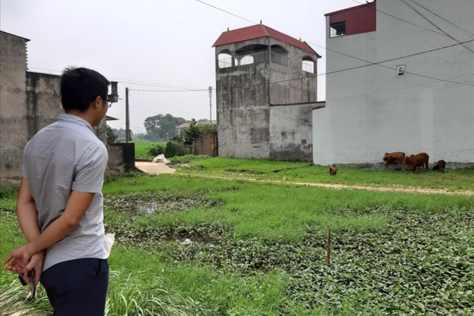 Đất nền ở một số huyện ngoại thành đang có xu hướng tăng. Ảnh: Nguyên Vương.