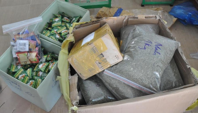 Số “cỏ Mỹ” của các đối tượng trong đường dây.