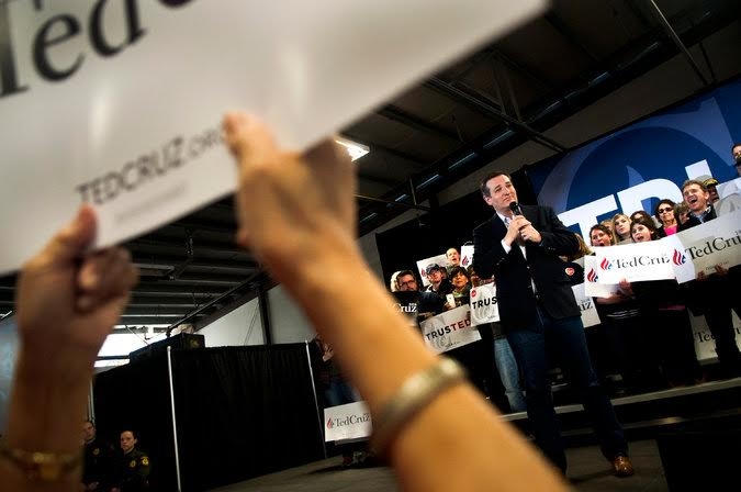 Thượng Nghị sỹ Ted Cruz tại một buổi vận động tranh cử ở Idaho. Ảnh: AP