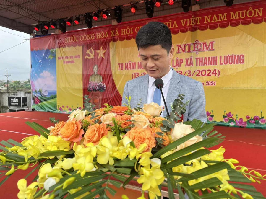 Chủ tịch UBND xã Thanh Lương Nguyễn Doãn Sơn.