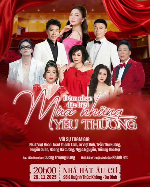 “Mùa những yêu thương” không chỉ để tái hiện những bản tình ca, mà còn để tạo nên một không gian âm nhạc gợi nhớ kỷ niệm xưa (ảnh V.H)