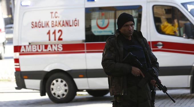 Cảnh sát được tăng cường sau các vụ đánh bom. (Ảnh: RT)