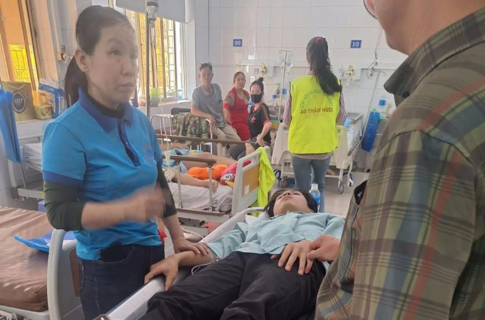 Nam sinh đang được điều trị tại Bệnh viện Đa khoa Thống Nhất Đồng Nai.