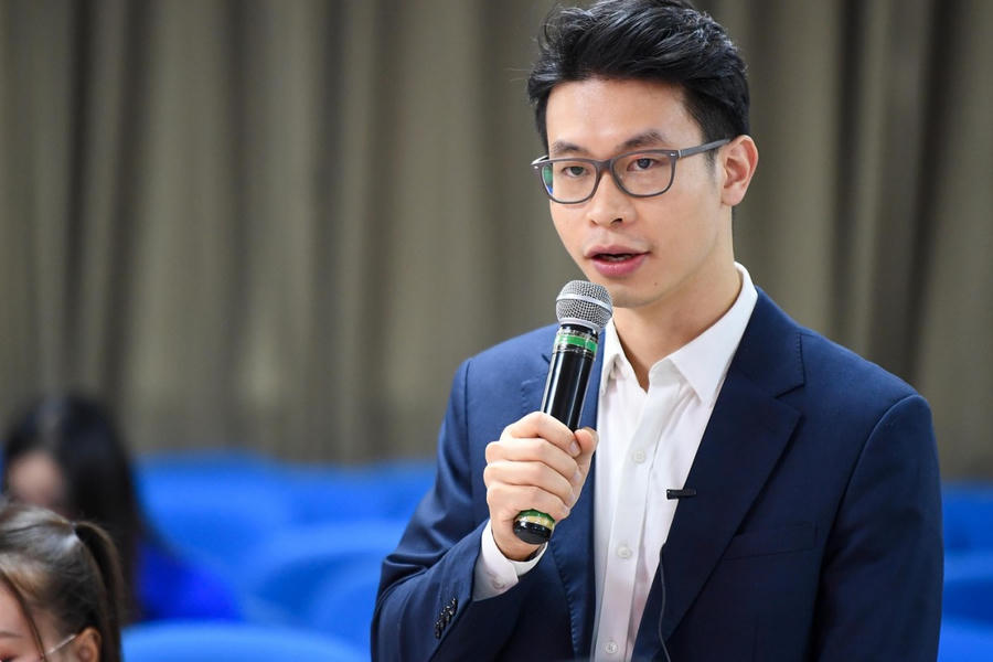 TS Nguyễn Viết Hải góp ý tại hội nghị. (Ảnh: Dương Triều)