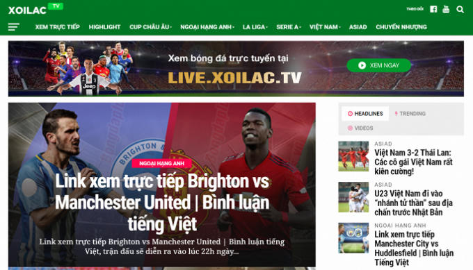 Mặc dù xoilac.tv đang giúp người Việt tiếp cận với các trận đấu bóng đá của đội tuyển Quốc gia trong Asiad 2018, song hành vi này vi phạm nghiêm trọng luật Bản quyền, luật Sở hữu trí tuệ.