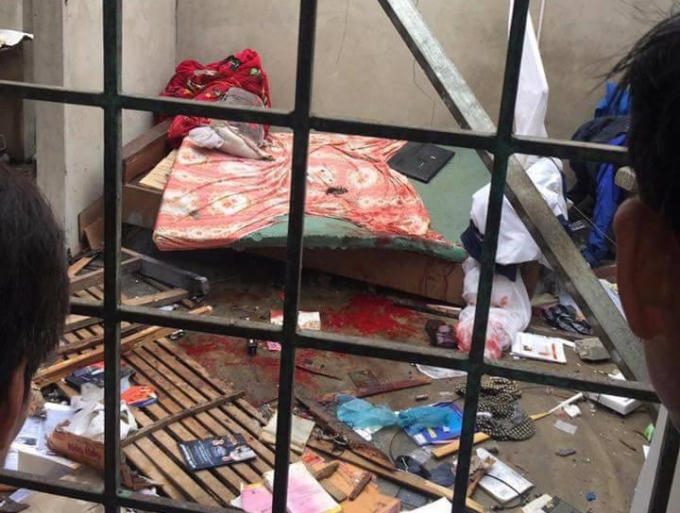Toàn bộ đồ dùng trong căn nhà bị phá hủy sau vụ nổ kinh hoàng.