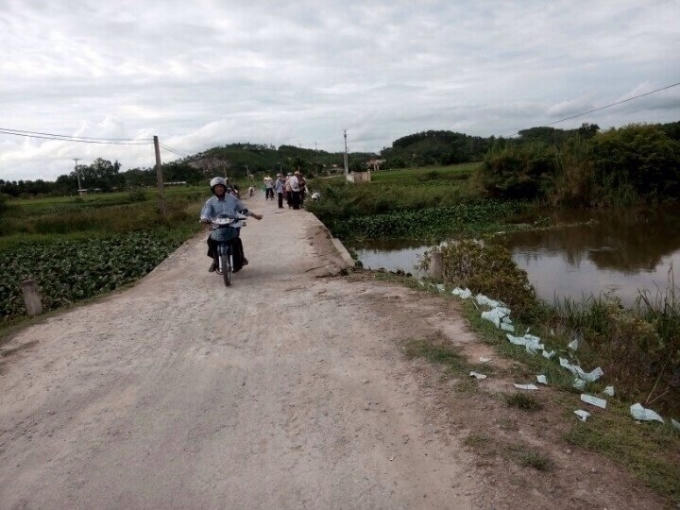 Cây cầu này đã xây dựng từ lâu, đang ngày càng xuống cấp.