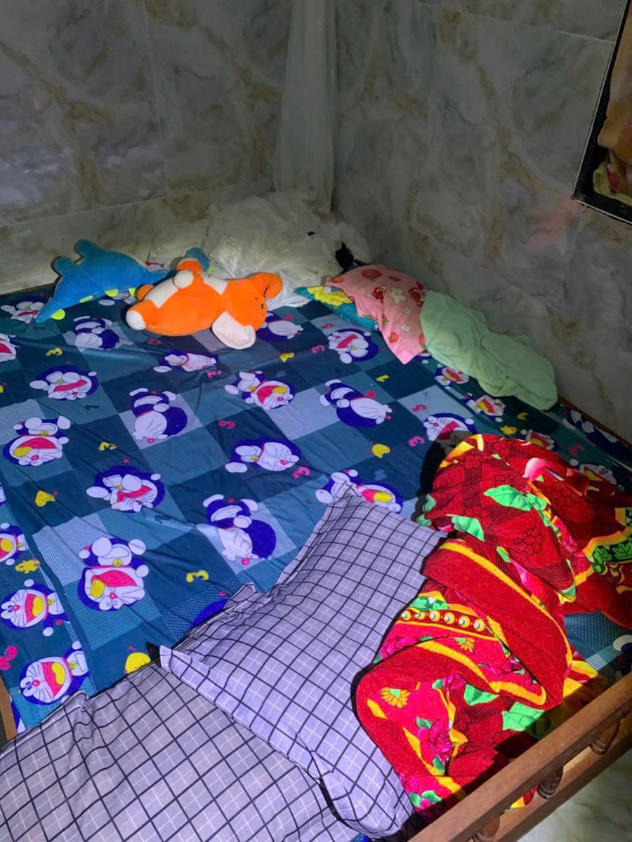 Hiện trường vụ chồng bị vợ dùng dao chiém nhiều nhát gây thương tích