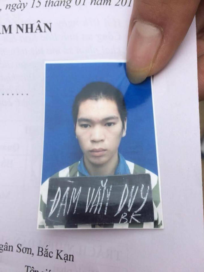 Phạm nhân Đàm Văn Duy. (Ảnh: báo Vietnamnet)