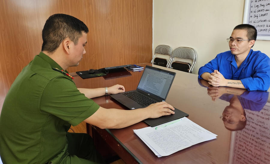 Đối tượng Bằng tại cơ quan Công an.