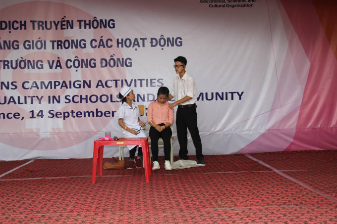 Nhiều vở kịch ngắn được các em dàn dựng công phu tỉ mỉ đã làm cho buổi truyền thông hết sức hấp dẫn, bổ ích và lí thú.