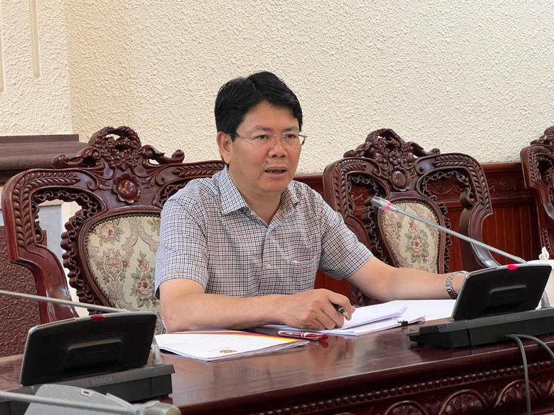 Thứ trưởng Bộ Tư pháp Nguyễn Thanh Tịnh chủ trì buổi làm việc.