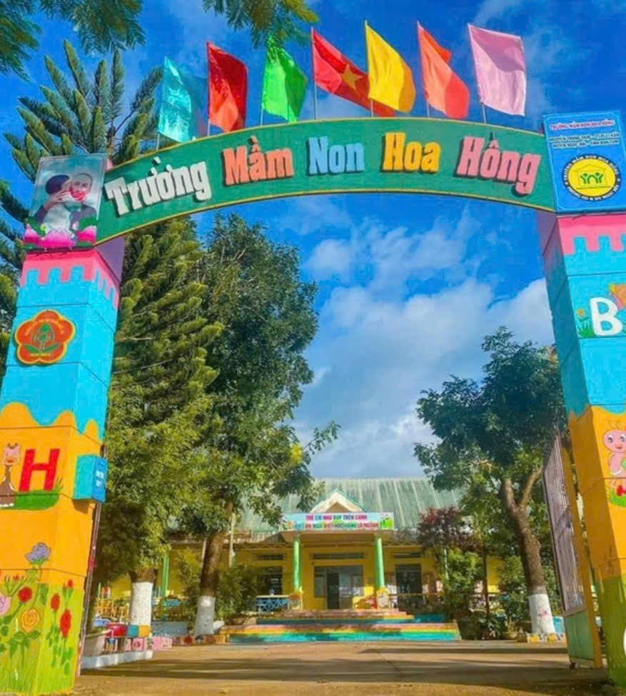 Trường mầm non Hoa Hồng nơi gia đình gửi cháu bé- Ảnh CTV