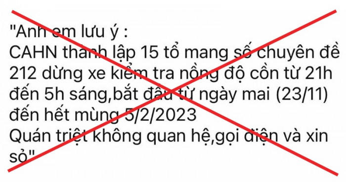Công an Hà Nội bác thông tin