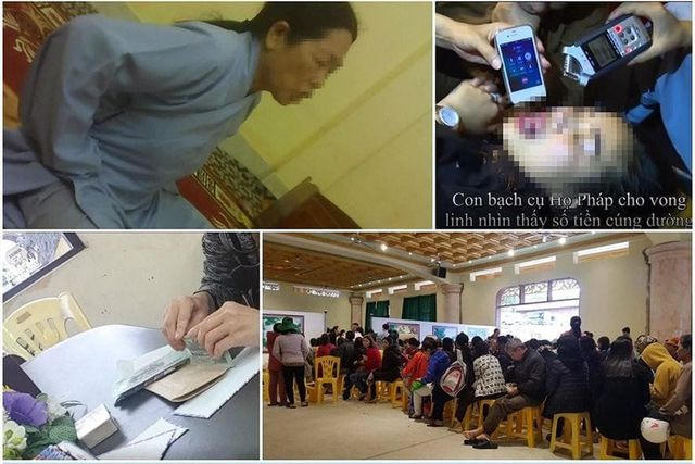 Hoạt động truyền bá thỉnh vong báo oán được phản ánh trên báo chí (ảnh báo Lao Động)