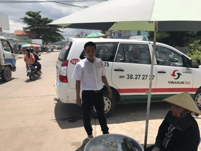 Tài xế Việt khi đánh ông Thương. (ảnh CTV)