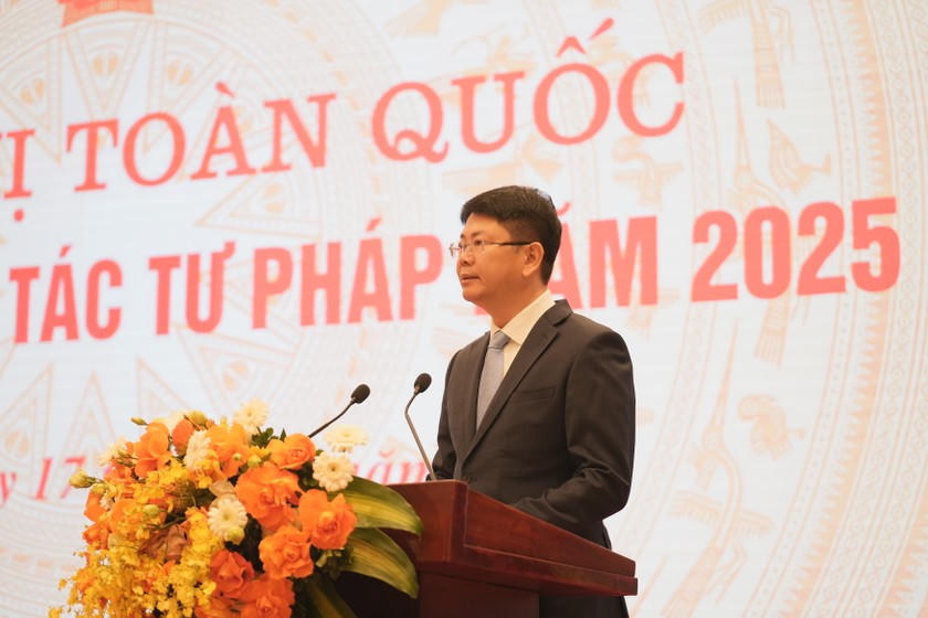 Thứ trưởng Nguyễn Thanh Tịnh phát biểu tại Hội nghị.