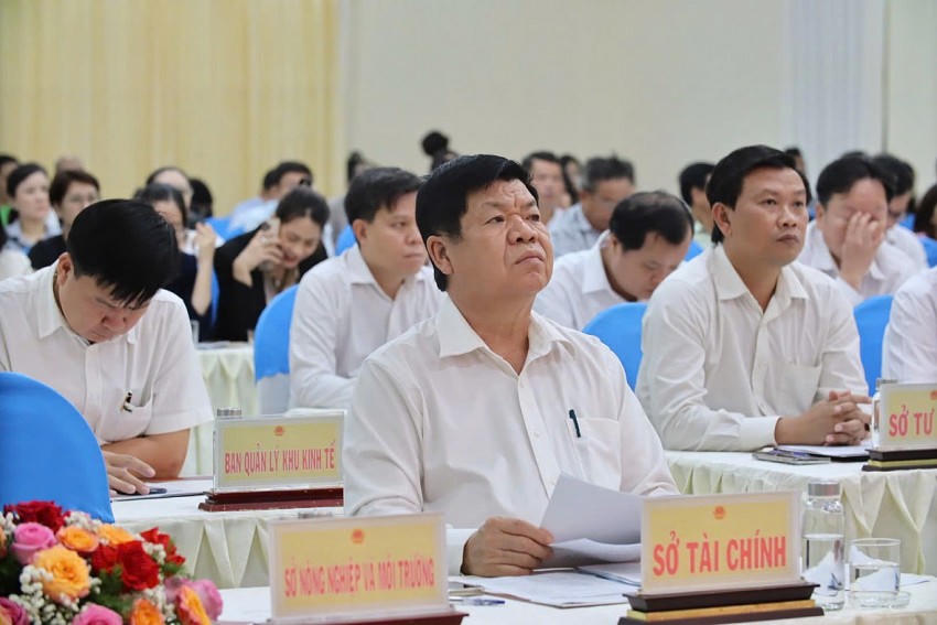 Đại diện Sở Tài chính tham dự hội thảo.