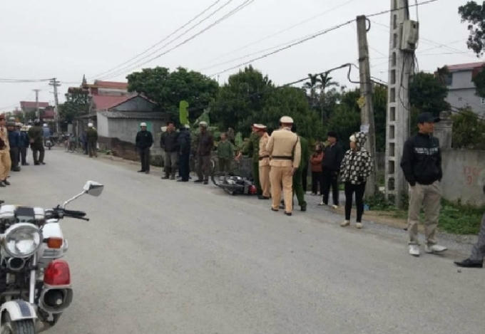 Hiện trường nơi xảy ra sự việc.